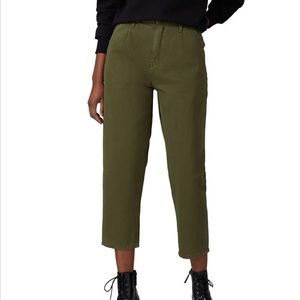 One Teaspoon Military Smiths High Waist Olive Green Cropped Jeans 27